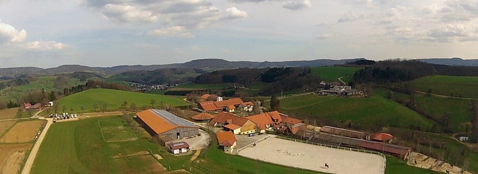 Gestüt Birkhof in Donzdorf, Kreis Göppingen aus der Luft