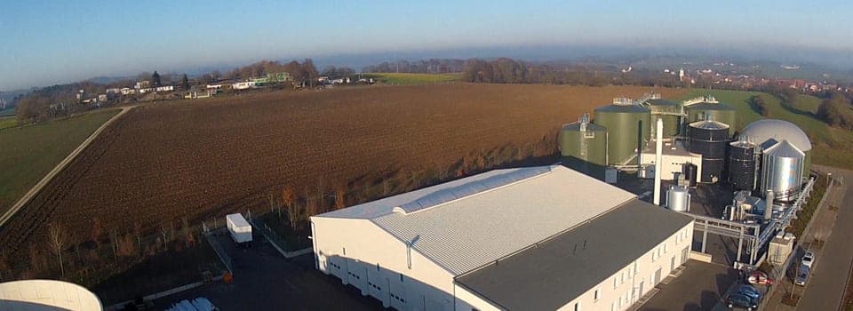 Schraden Biogas in Geislingen an der Steige aus der Luft