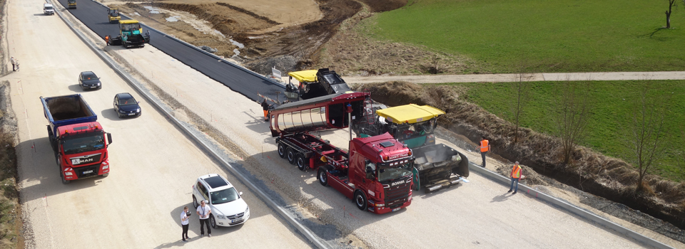 Baustellenfortschritt bei der STRABAG B10 Baustelle